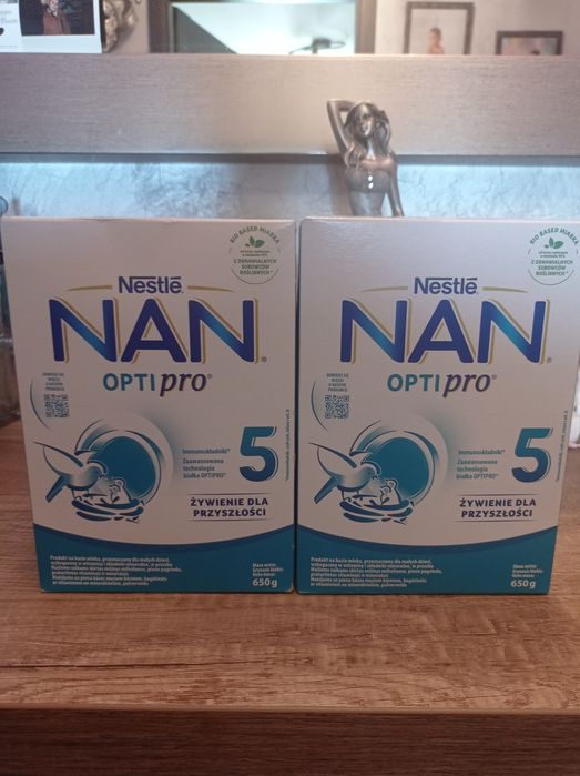 Dwa nowe opakowania mleka modyfikowanego Nestle Nan Optipro 5