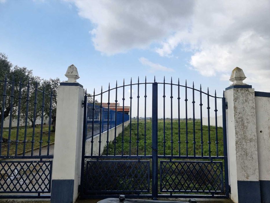 Portão de entrada + gradeamento