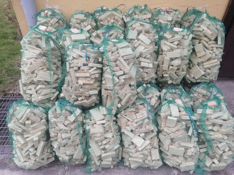 Drewno rozpałka worek 40x60 podpałka suche - dowoz gratis