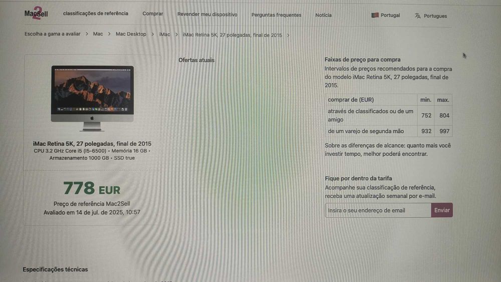 iMac (Retina 5k, 27-inch, Late 2015)