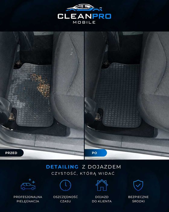 Pranie tapicerki samochodowej Katowice | Czyszczenie auta z dojazdem