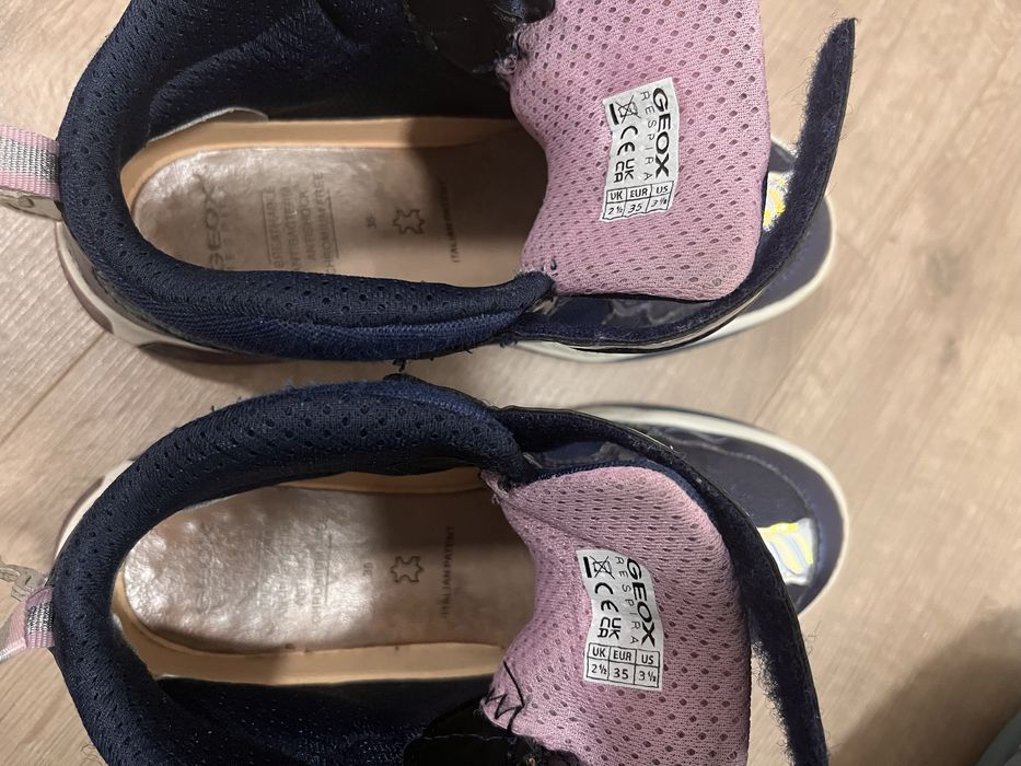 Wysokie sneakersy Geox świecące rozm. 35, stan super