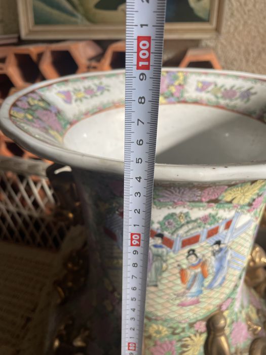 Vaso chinês decorativo com 95 cm de altura