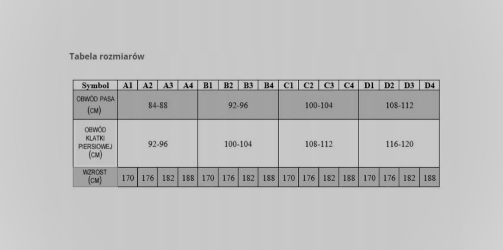 Spodnie ubrania koszarowego
