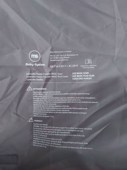 Łóżeczko turystyczne/kojec/ 2 poziomy z przewijakiem, daszkiem,materac