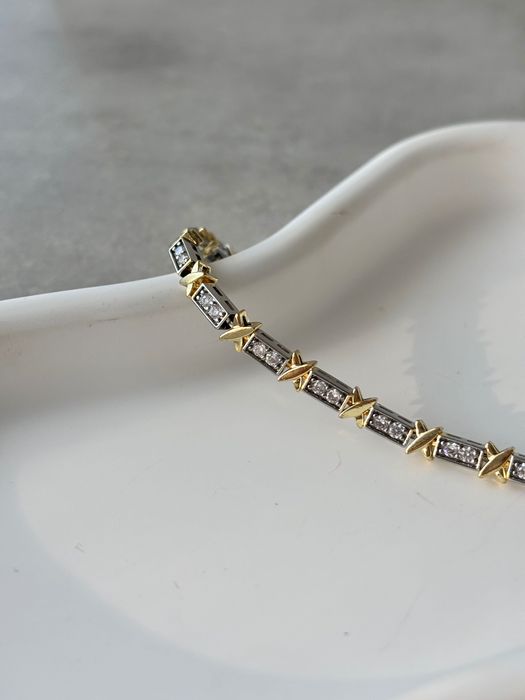 Bransoletka stal chirurgiczna Cyrkonie Unikat Elegancka lux