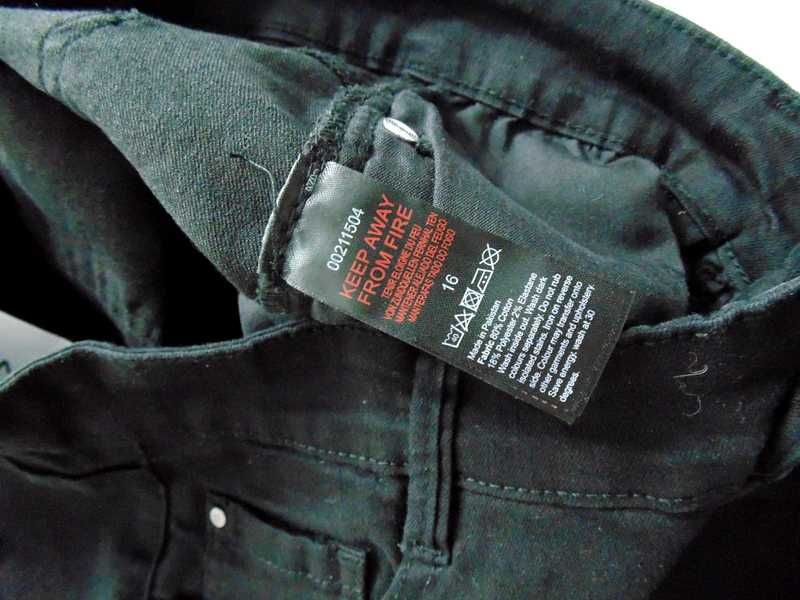 Evans Denim Skinny czarne spodnie damskie jeans M/L