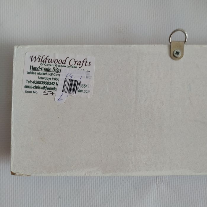 Настенная табличка ручной работы