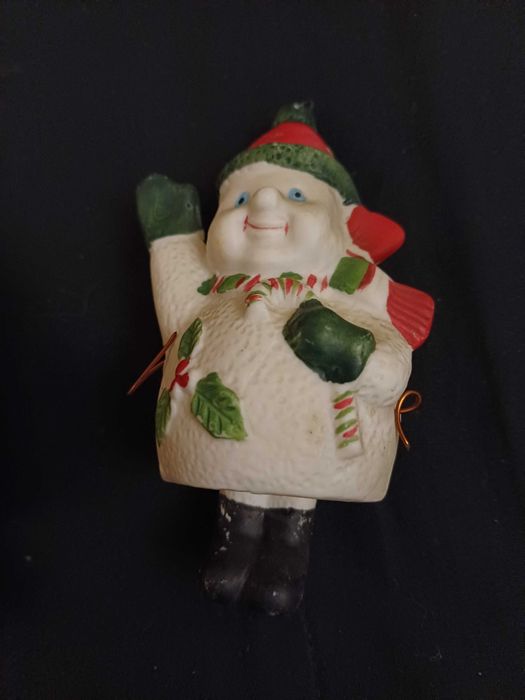 Ceramiczne mikołajki na choinkę 3 szt