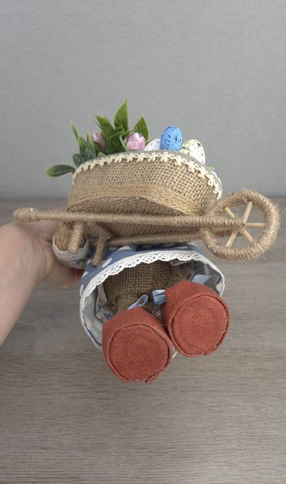 Великодній заєць ручної роботи (34 см) | Декор до Великодня | Handmade