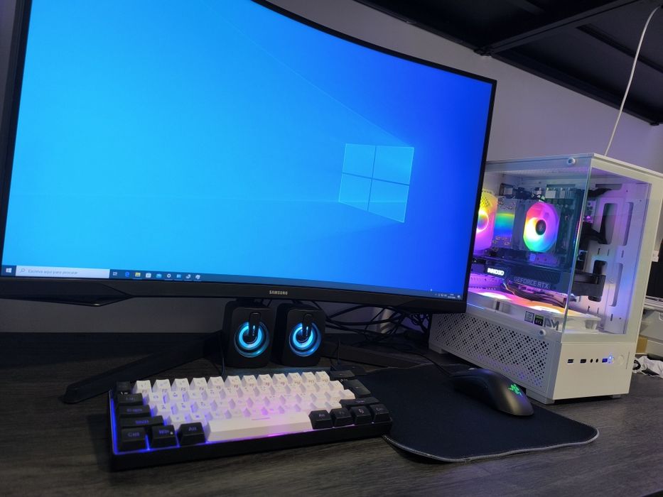 PC Gaming 3060Ti + Ecrã + Periféricos 3x Sem Juros