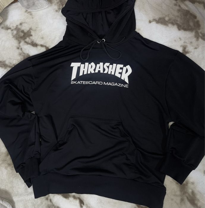 Худи Thrasher | Толстовка Трешер | Кофта оверсайз | Свитшот черный |