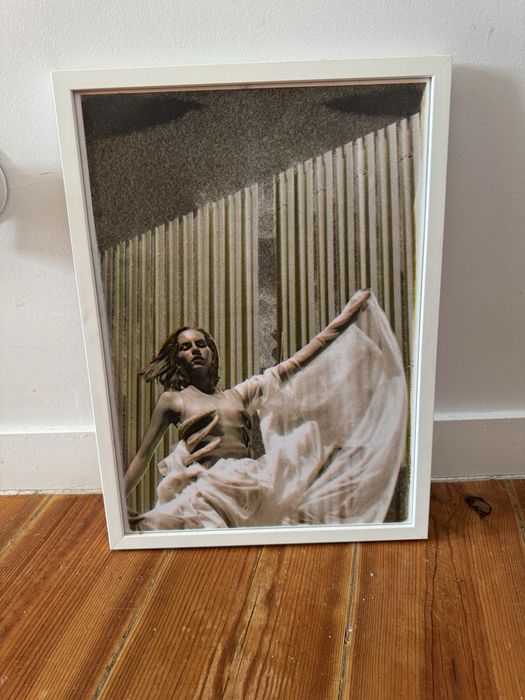 Conjunto de 4 risografias artísticas emolduradas