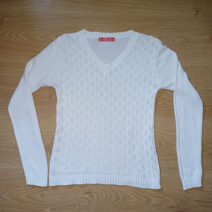 Sweterek cienki / rozm.S / biały