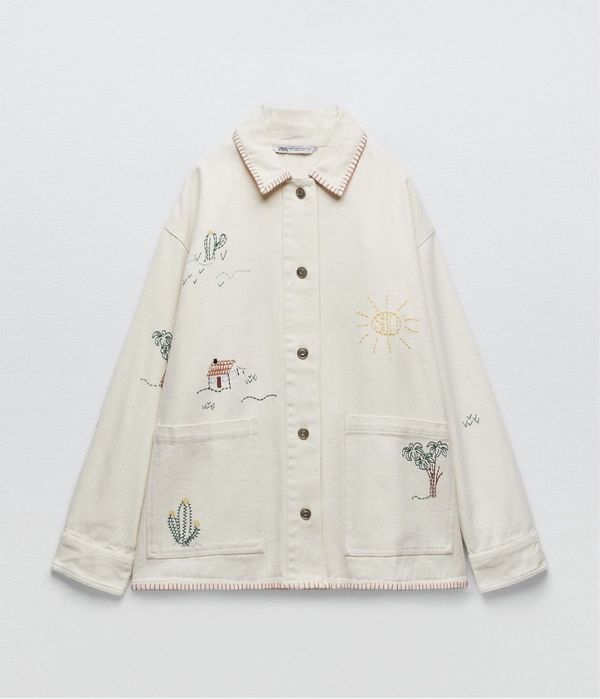 Сорочка zara з вишивкою