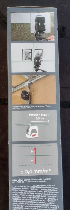 Laser linhas cruzadas 360° Parkside Performance 4V