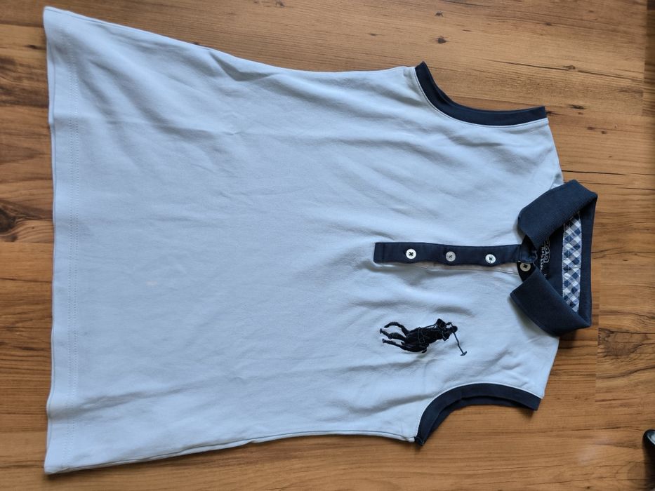 Ralph Lauren Polo koszulka damska bez rękawków XL błękitna duże logo