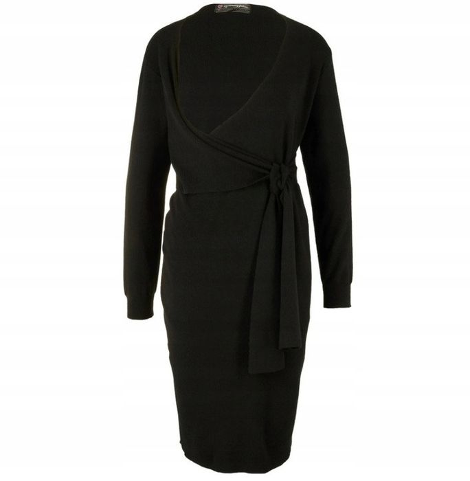 B.P.C sukienka dzianinowa czarna ciążowa i do karmienia r.36/38