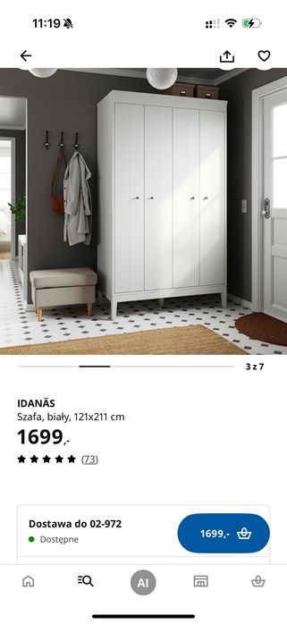 Szafa ikea Idanas