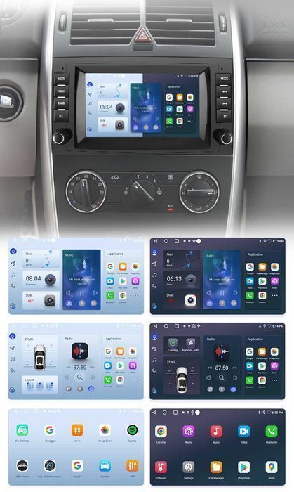 Radio 7" Android CarPlay Navi Mercedes B200 Sprinter Viano Vito PL