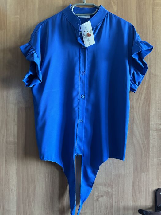 Bluzka koszula damska chaber, poliester moda włoska, uniwersalny