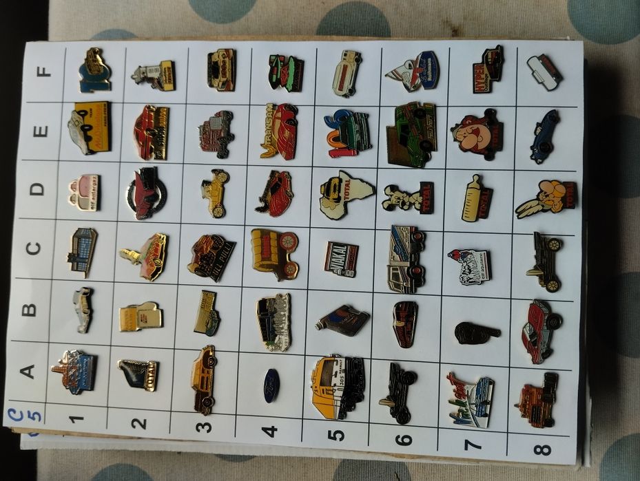 (C) Pins do mundo Automóvel