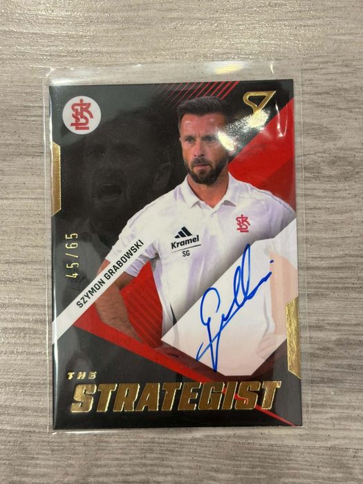 Karta piłkarska Szymon Grabowski z autografem w limicie 45/65