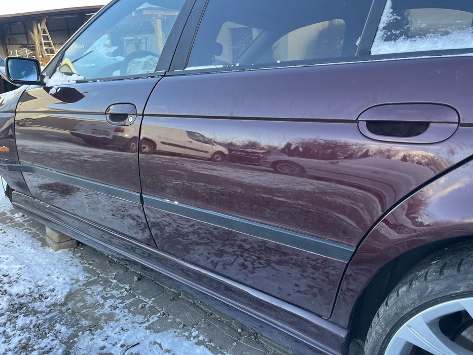 Drzwi bmw e39 sedan przod tyl lewe prawe canyonrot 343 kpl touring