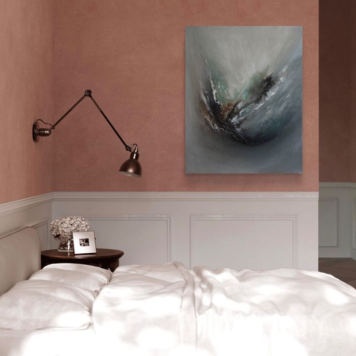 Quadro abstrato moderno decorativo 50x40 | Original abstract wall art