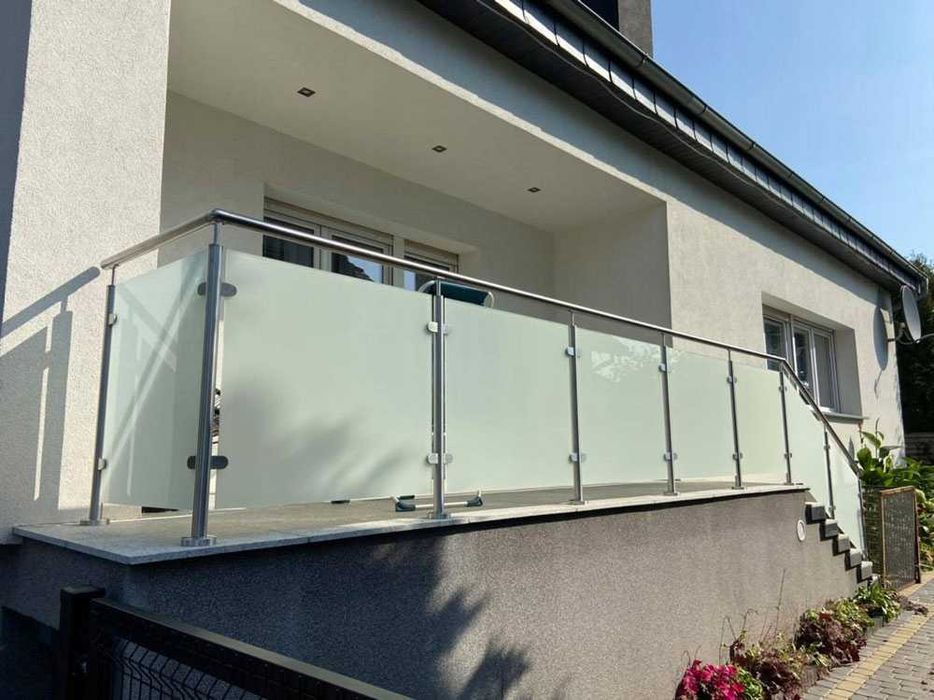 Balustrada nierdzewna pod wypełnienie szklane. Samodzielny montaż!