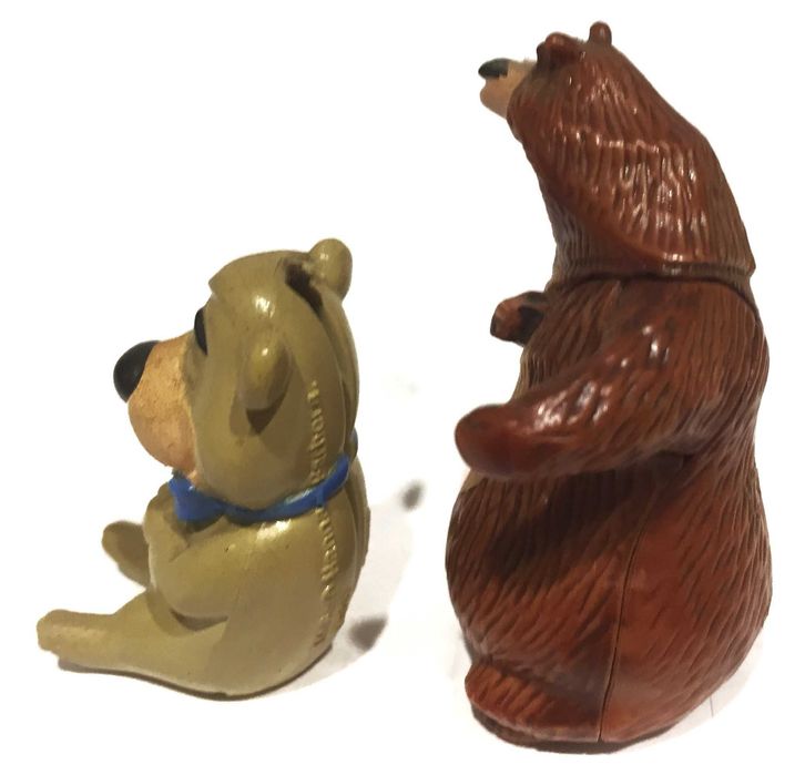 Vintage 90s Hanna Barbera Yogi Bear & Boo Boo PVC Figuras