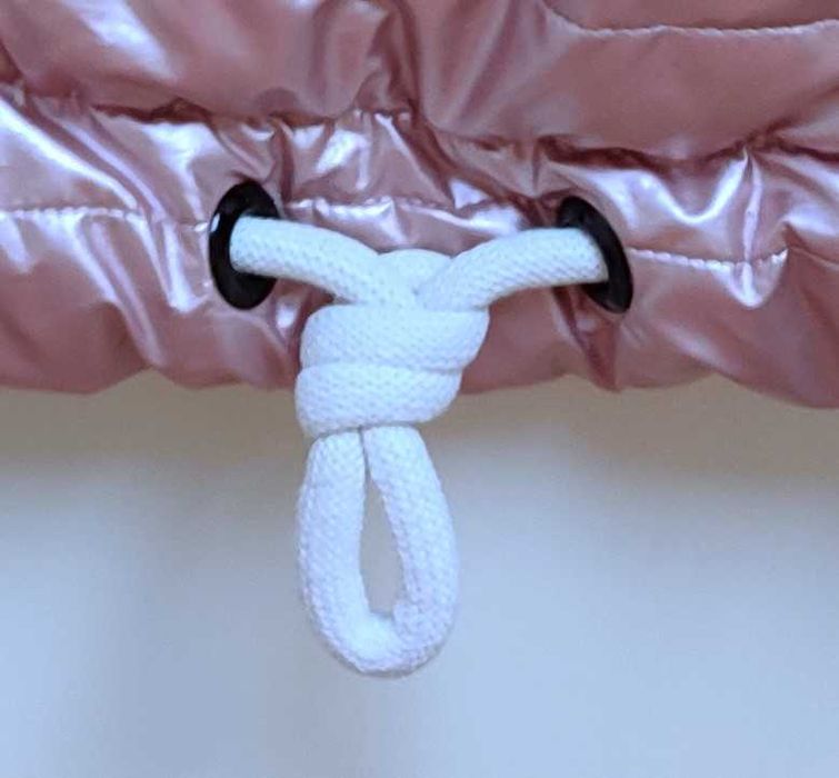 Unikatowa kurtka różowa błyszcząca metalik PoliOli 92/98