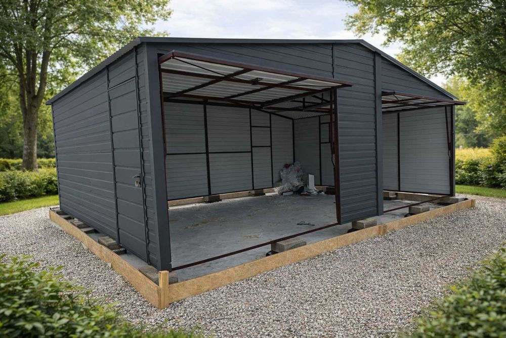 Garaż blaszany garaż blaszak garaże 7x5 6x6 5x7 profil premium blaszak