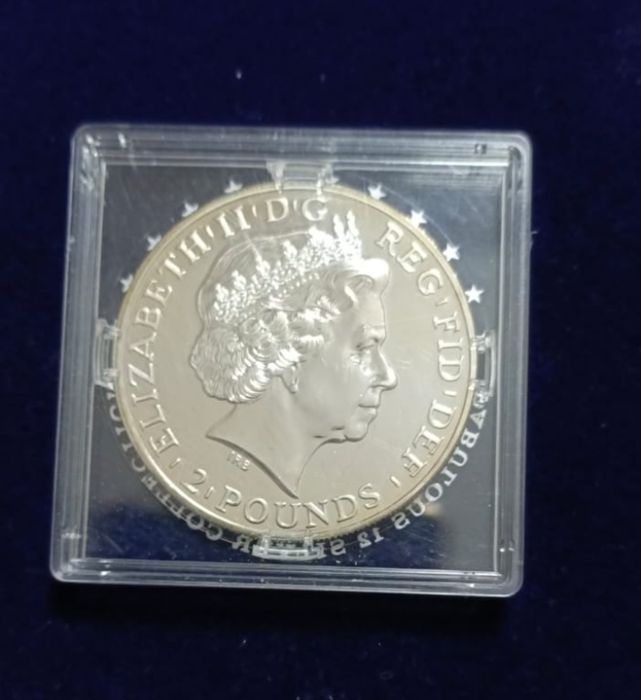 Monety srebrne 2 funty