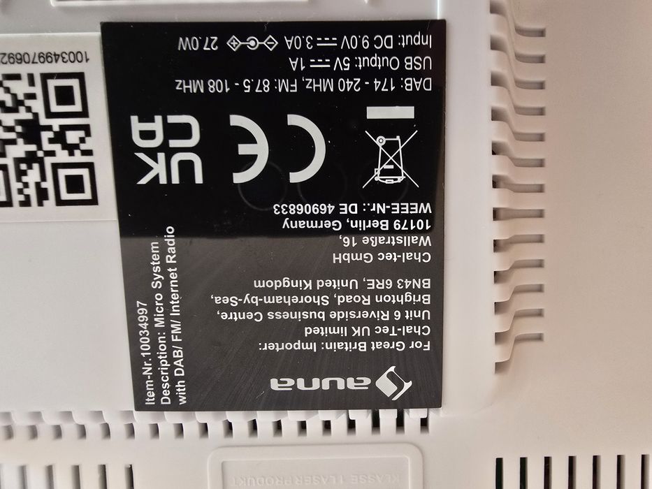 Інтернет радіо Auna Connect Vertical 10034997 WiFi/CD/BT/USB/FM/AUX/DA