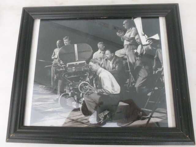 Quadro fotografia antiga com cena de cinema