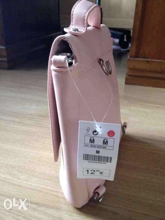 Mala menina rosa nova com etiqueta