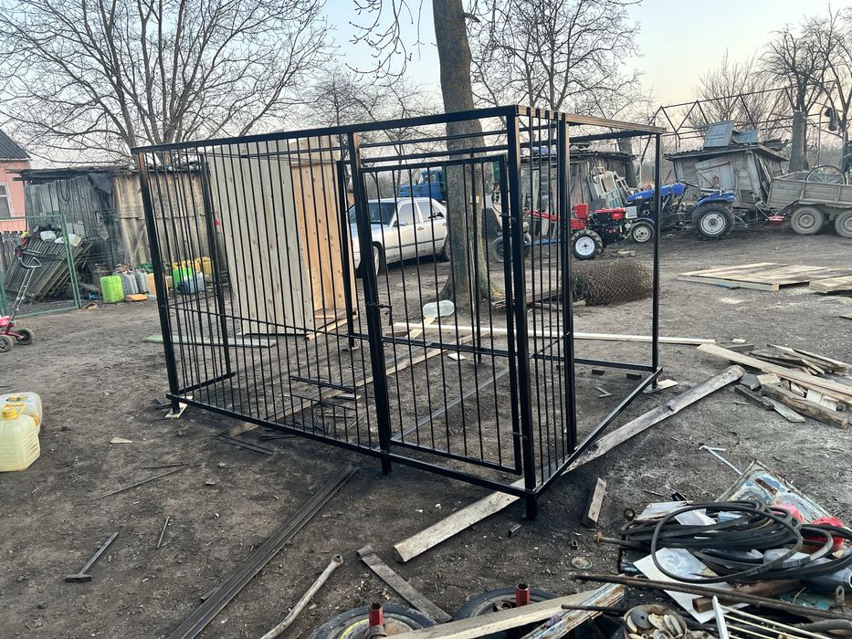 вольєр каркас та готові  вироби