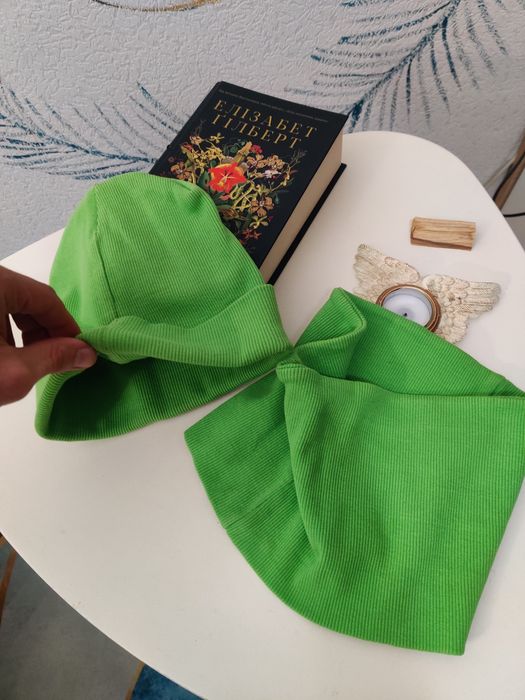 Шапка і баф, демісезон, чоловічий зелений