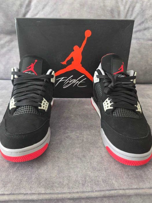Kultowe Air Jordan 4 Retro „Bred” Rozmiar 43