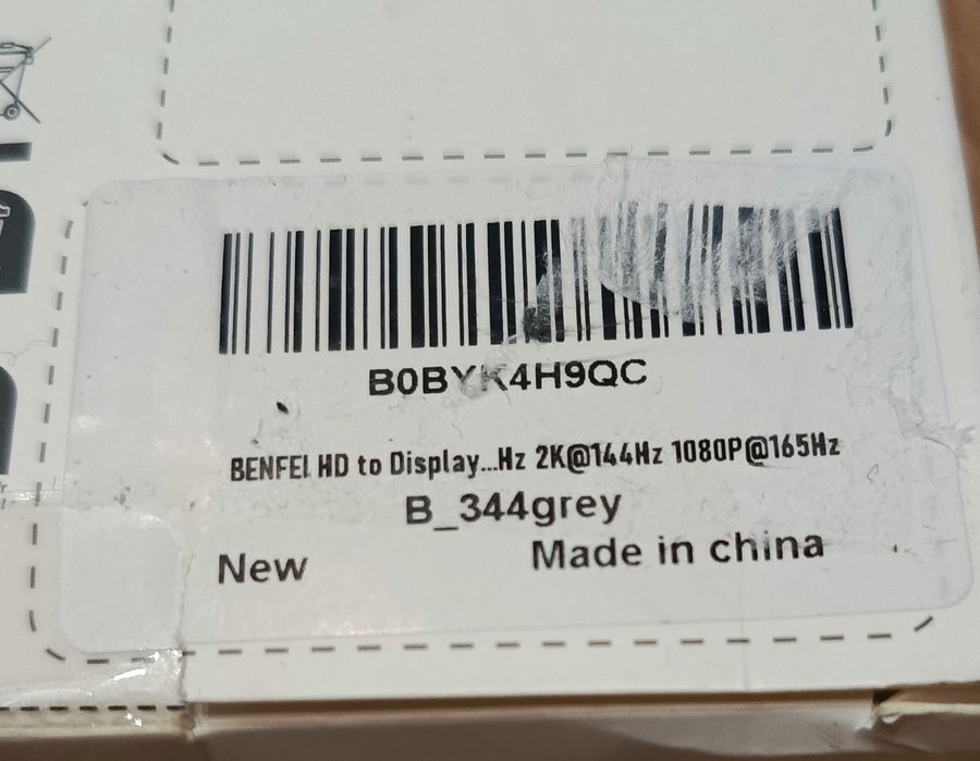 Benfei kabel HDMI do DisplayPort,6-stopniowe źródło HDMI.