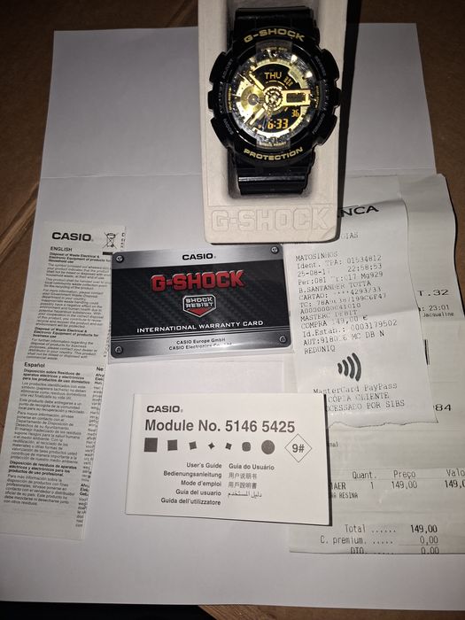 Casio G-Shock GA-110GB-1AER Novo | Completo com Fatura e Garantia