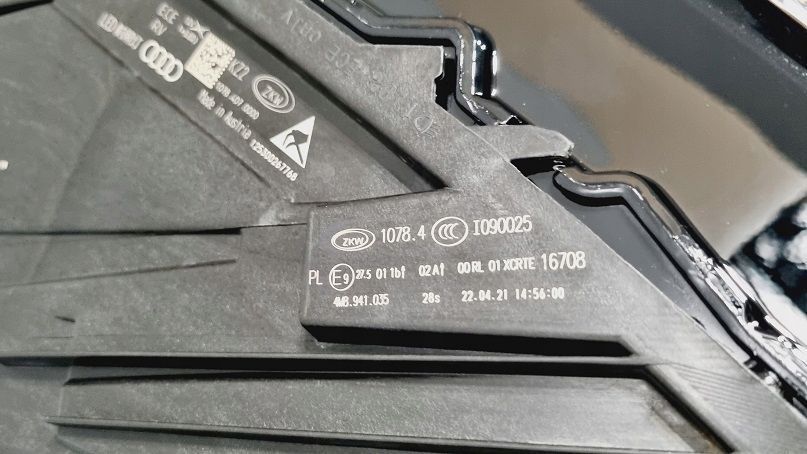 reflektor lewy full led audi q8 matrix europa