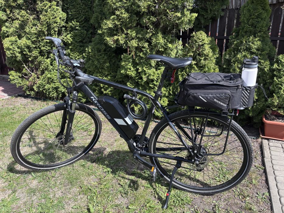 Rower elektryczny KROSS Evado Hybrid 1.0 (L) | przebieg 2300km | Bagażnik KROSS Travelrack