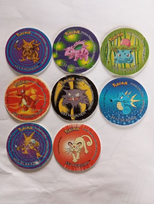 Tazos Pokémon originais Matutano