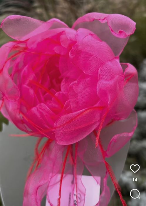 Квітка ручної роботи на зачіску Брошка-квітка-заколка