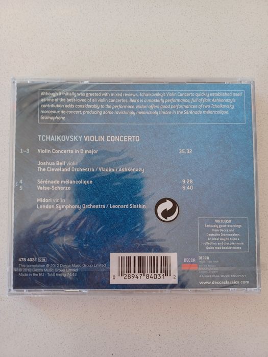 CD Tchaikovsky Violin Concerto