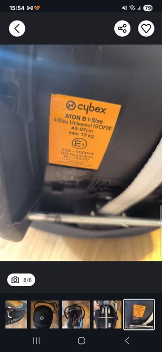 Fotelik nosidło Cybex Aton B i-size