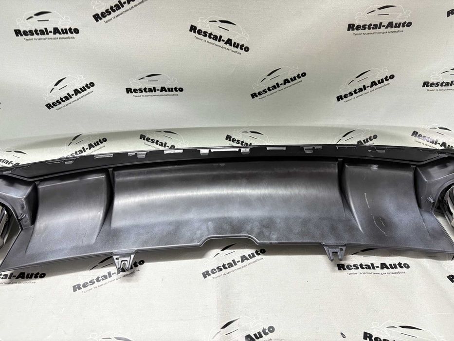 Дифузор заднього бампера RS5 стиль Full Black Audi A5 B9 S-Line 16-20