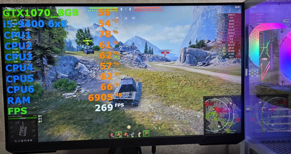 Игровой ПК i5 GTX1070 CS2 RUST WOT gtaV dota fortnite pubg fs25 stalker2